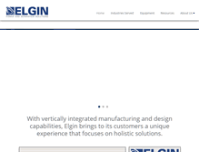 Tablet Screenshot of elginindustries.com